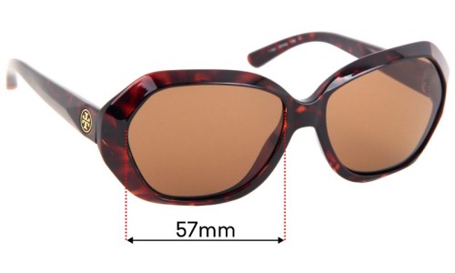 Sunglass Fix Replacement Lenses for Tory Burch TY9021 - 57mm Wide 