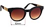 Sunglass Fix Replacement Lenses for Tory Burch TY9044 - 52mm Wide 