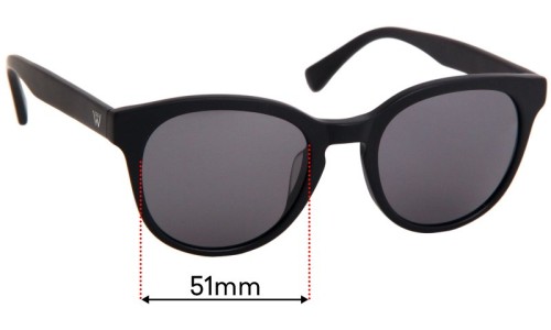 Sunglass Fix Replacement Lenses for Twice Elo - 51mm Wide 