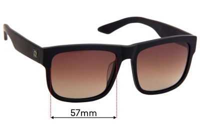  Sunglass Fix Replacement Lenses for Twice Lunar - 57mm Wide 
