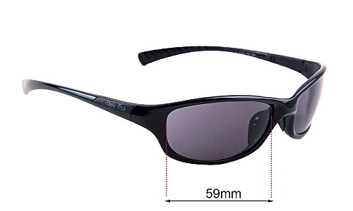 Sunglass Fix Replacement Lenses for Ugly Fish P 47002 - 59mm Wide 
