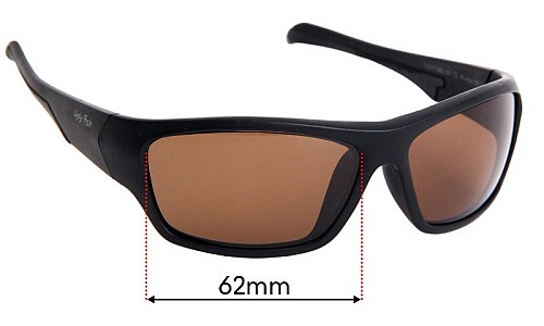 Sunglass Fix Replacement Lenses for Ugly Fish PU5117 - 62mm Wide 