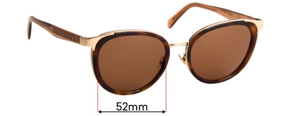 Sunglass Fix Replacement Lenses for Versace MOD 1249 - 52mm Wide