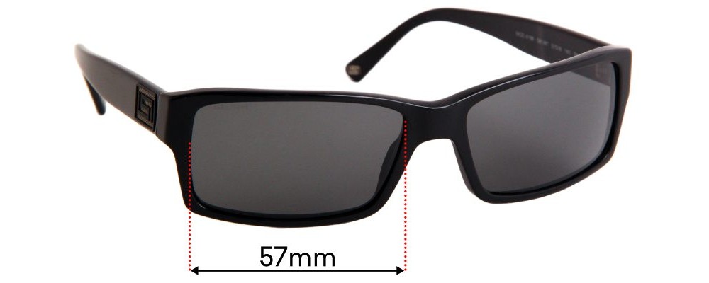 Sunglass Fix Replacement Lenses for Versace MOD 4198 - 57mm Wide