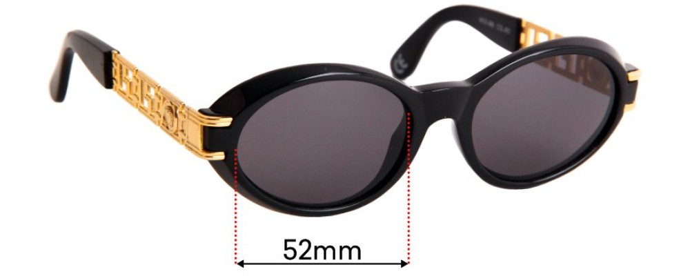 Sunglass Fix Replacement Lenses for Versace MOD 486 - 52mm Wide