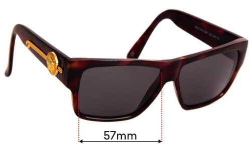 Sunglass Fix Replacement Lenses for Versace MOD 372 - 57mm Wide 