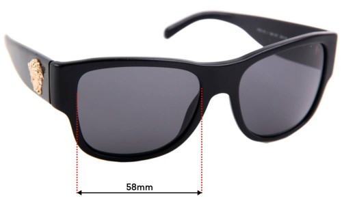 Sunglass Fix Replacement Lenses for Versace MOD 4275 - 58mm Wide 