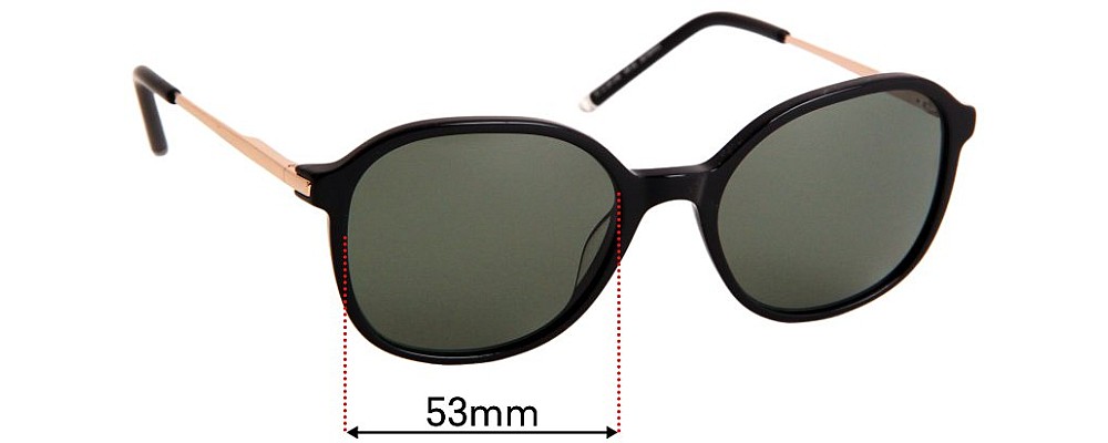 Sunglass Fix Replacement Lenses for Viktor & Rolf VR 01 - 53mm Wide