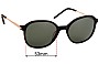 Sunglass Fix Lentes de Repuesto para Viktor & Rolf VR 01 - 53mm Wide 