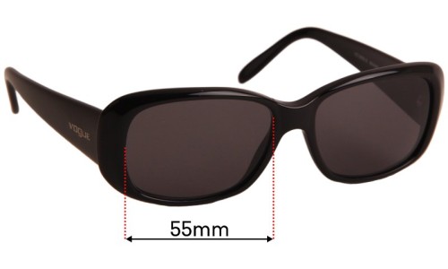 Sunglass Fix Replacement Lenses for Vogue VO2606-S - 55mm Wide 