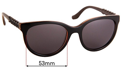Sunglass Fix Replacement Lenses for Vogue  VO2915-S - 53mm Wide 