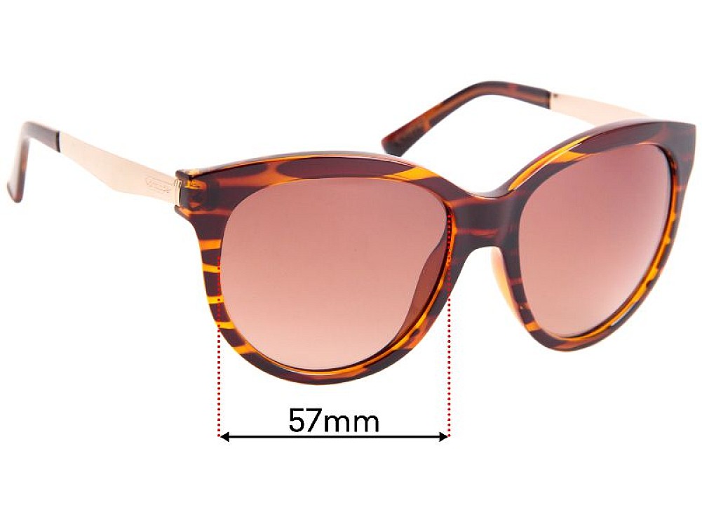 Sunglass Fix Replacement Lenses for Von Zipper Cheeks - 57mm Wide Sunglass Fix Replacement Lenses for Von Zipper Cheeks - 57mm Wide