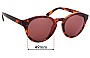 Sunglass Fix Lentes de Repuesto para Weekday Trek Rounded - 49mm Wide 
