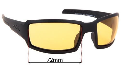 Wiley X Titan Replacement Sunglass Lenses - 72mm Wide 