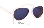 Sunglass Fix Replacement Lenses for Zoo York 20009 ZYS - 57mm Wide 