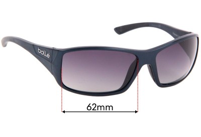 Bolle Kingsnake Replacement Sunglass Lenses - 62mm wide 