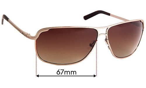 Sunglass Fix Replacement Lenses for Diesel DS 0068 - 67mm Wide 