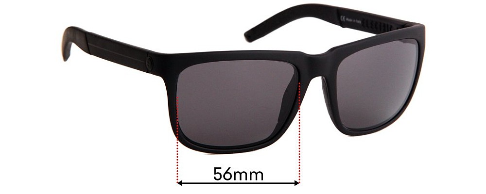 Sunglass Fix Replacement Lenses for Electric Knoxville-S - 56mm Wide