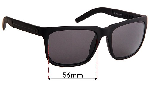 Sunglass Fix Replacement Lenses for Electric Knoxville-S - 56mm Wide 