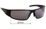 Sunglass Fix Replacement Lenses for Gatorz Magnum 2.0 - 67mm Wide 