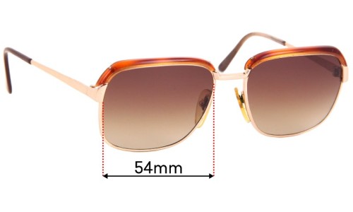 Sunglass Fix Replacement Lenses for L'AMY Laurent  - 54mm Wide 