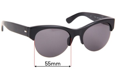  Sunglass Fix Replacement Lenses for Oliver Peoples Louella OV5248-S - 55mm Wide 
