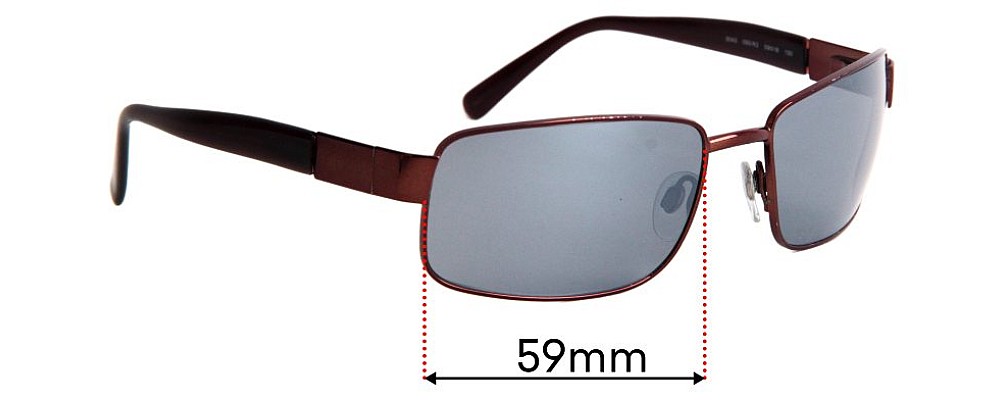 Sunglass Fix Replacement Lenses for Revo RE3043 - 59mm Wide