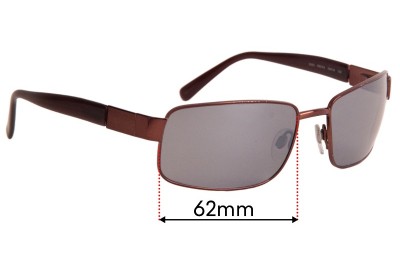 Revo 3043 Replacement Sunglass Lenses - 62MM WIDE 