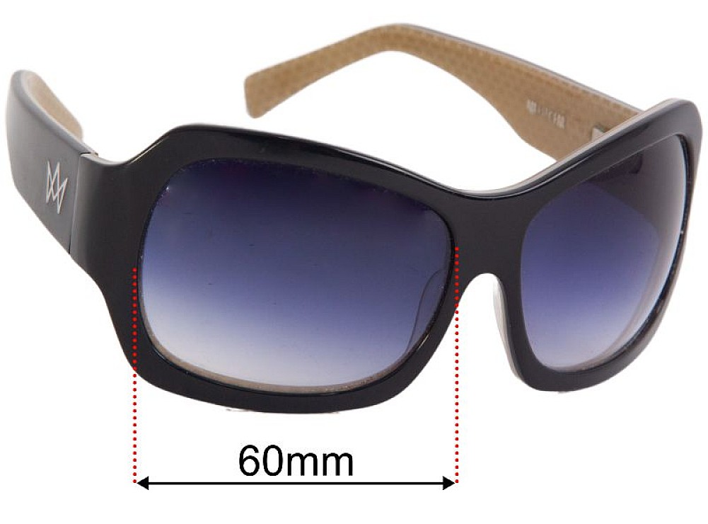 Sunglass Fix Ersatzgläser für AM Eyewear Jojo - 60mm Wide - Side View Sunglass Fix Ersatzgläser für AM Eyewear Jojo - 60mm Wide - Side View