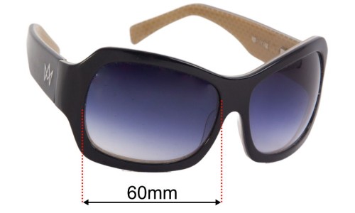 Sunglass Fix Ersatzgläser für AM Eyewear Jojo - 60mm Wide - Side View AM Eyewear Jojo Ersatzlinsen 60mm wide - Side View