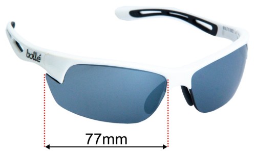 Bolle Bolt S Lentilles de Remplacement 77mm wide 