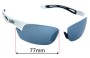 Sunglass Fix Replacement Lenses for Bolle Bolt S - 77mm Wide 