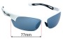 Sunglass Fix Verres de Remplacement pour Bolle Bolt S - 77mm Wide 