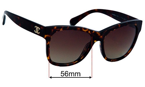 Chanel 5380 Replacement Lenses 56mm wide 