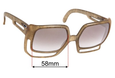 Christian Dior 2029 Replacement Lenses 58mm wide 