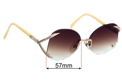 Christian Dior 2289 Replacement Lenses 57mm wide 