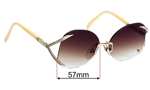 Christian Dior 2289 Replacement Lenses 57mm wide 
