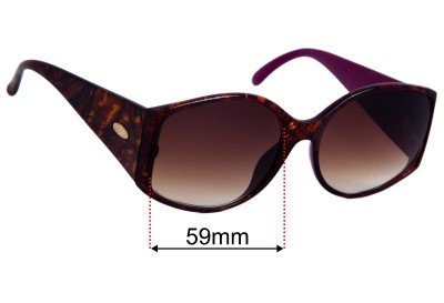 Christian Dior 2435 Replacement Lenses 59mm wide 