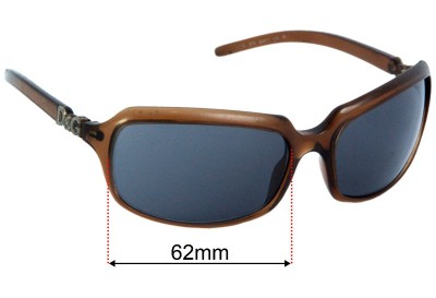 Dolce & Gabbana DG2192 Replacement Lenses 62mm wide 