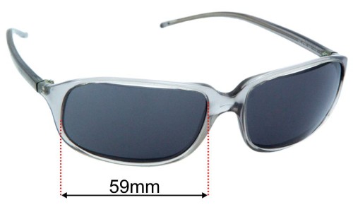 Dolce & Gabbana DG477S Replacement Lenses 59mm wide - Side View 