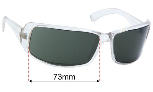 Dolce & Gabbana DG739S Replacement Lenses 73mm wide - Side View 