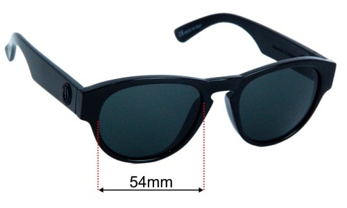 Electric Mags Replacement Lenses 54mm wide - Side View 