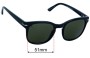 Sunglass Fix Replacement Lenses for Electric Rip Rock - 51mm Wide 