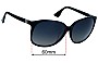 Sunglass Fix Lentes de Repuesto para Emporio Armani EA9713/F/S - 60mm Wide 