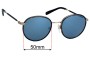 Sunglass Fix Ersatzgläser für Escada  VES 951 - 50mm Wide 