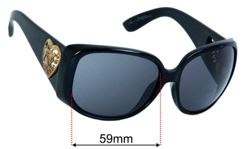 Gucci GG3067/F/S Replacement Lenses 59mm wide - Side View 