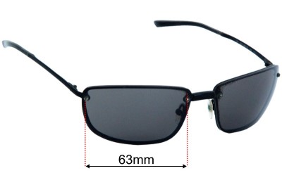 Gucci GG1691 Replacement Lenses 63mm wide 