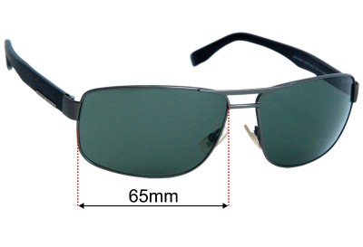 Hugo Boss 0668/S Replacement Lenses 65mm wide 