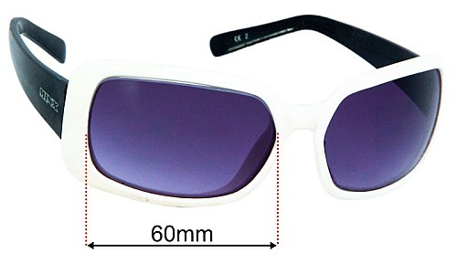 Minx Cote 5291 Replacement Lenses 60mm wide - Side View 