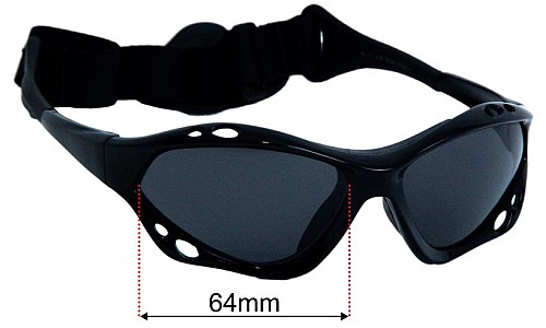 Ocean Eyewear Cumbuco Replacement Lenses 64mm wide 